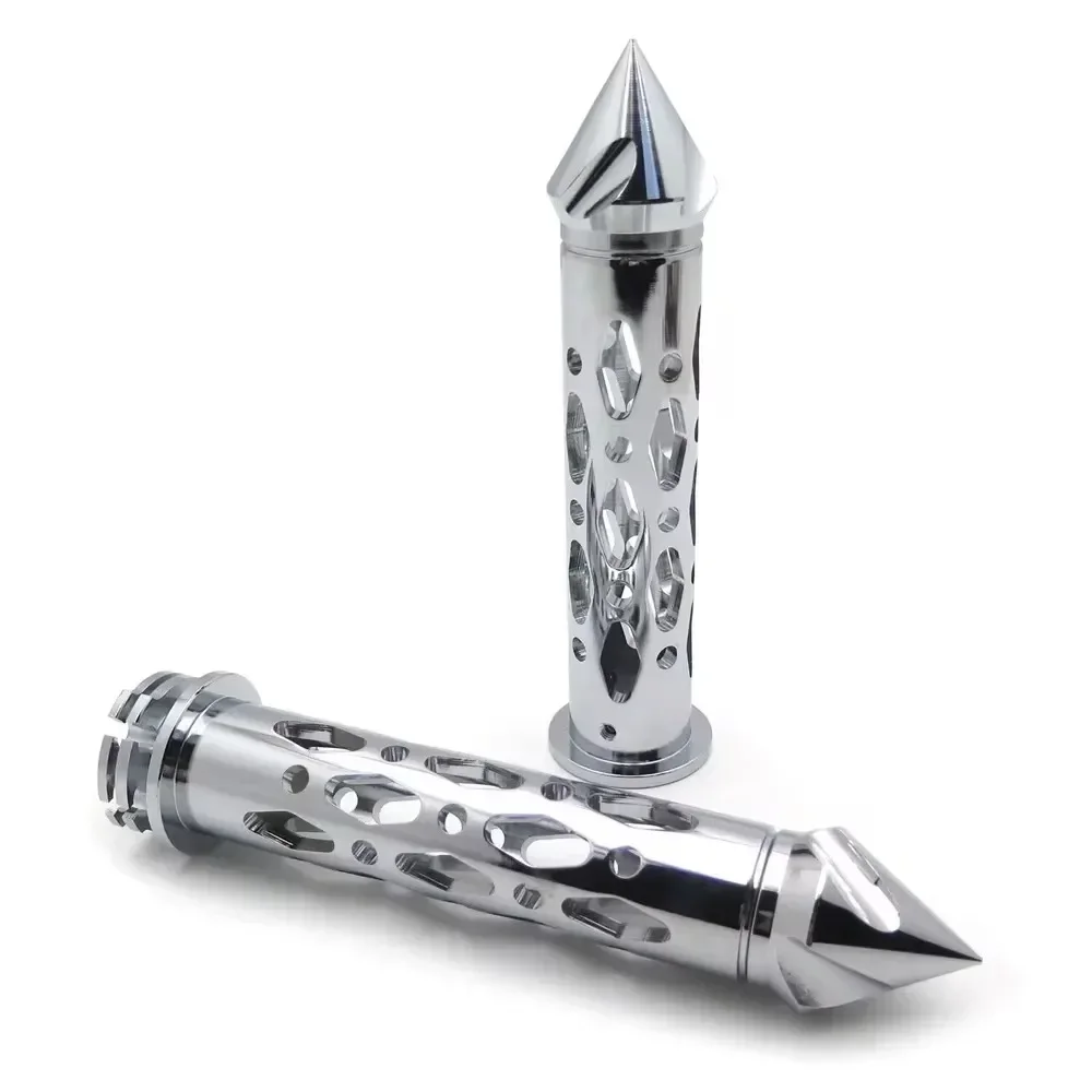 

Motorcycle 7/8'' Hand Grips with Spike Bar Ends for Kawasaki Ninja 250 500 ZX6 ZX7,Suzuki GSXR 600 750 1000 Hayabusa