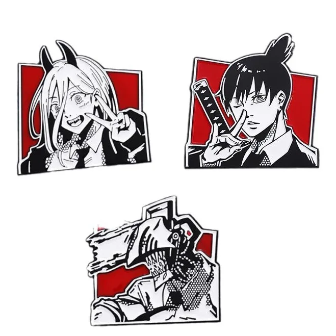 أنيمي Reze قوس بروش المينا دبوس ظهره الملابس شارة معدنية اكسسوارات هدية #2