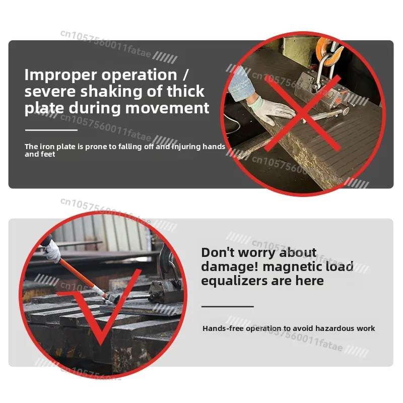 Ultra-long Distance Safety Traction Control Lifting Crane Anti-shaking Iron Plate Handling Auxiliary Tool