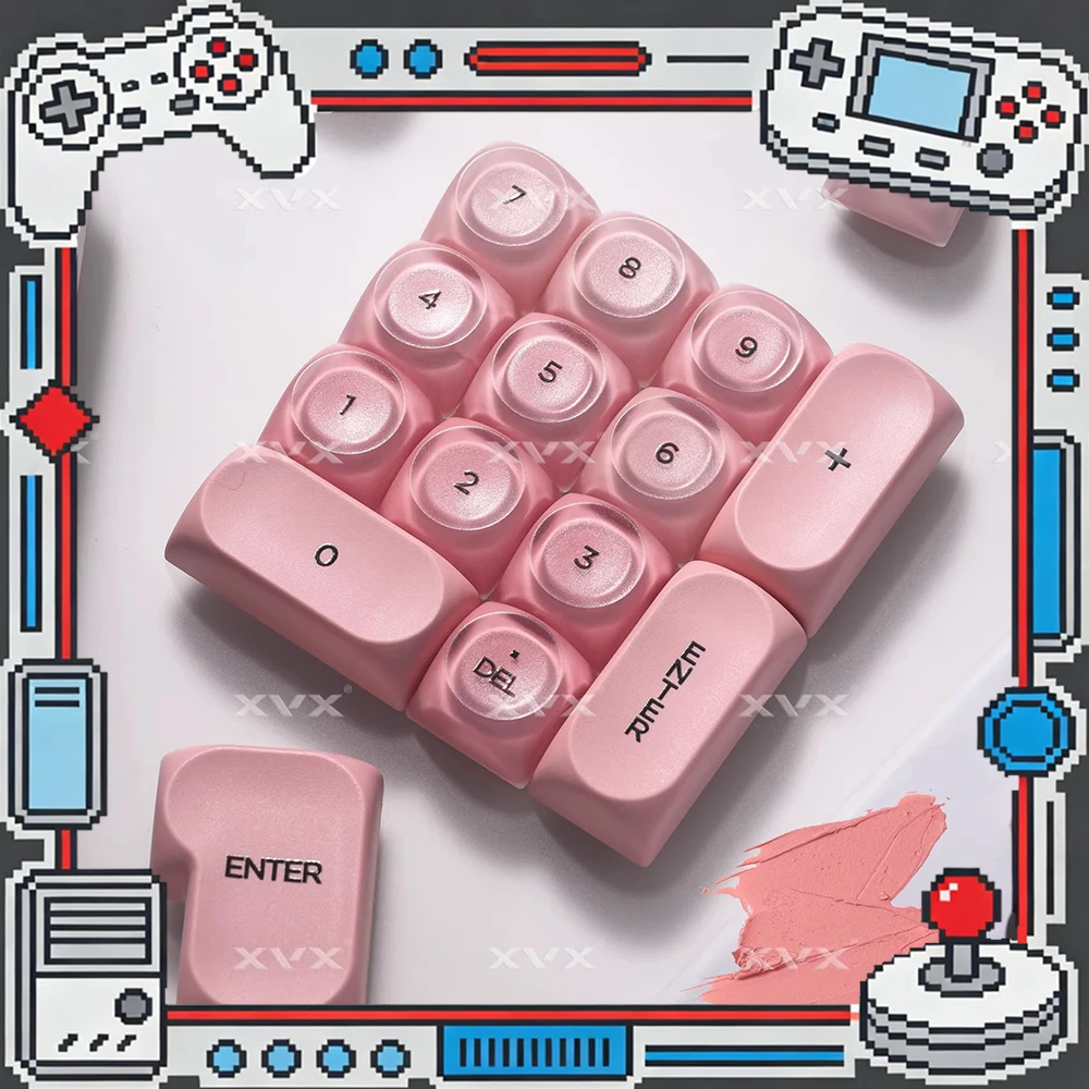 XVX Foundation Emulsion2.0 PC Keycaps Light Transmission Keycap UV HOA Height PBT PC Keyboard Keycaps Customized PC Gifts