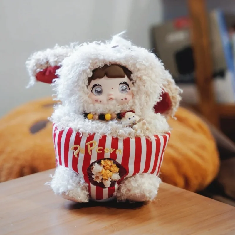 ノミの本物のぬいぐるみ、幼少期シリーズの初回限定版、プラッシュブラインドボックス、流行のおもちゃ、かわいいバッグペンダント、女の子の誕生日プレゼント