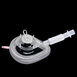 2pcs Disposable Intubation Anesthesia Mask Endoscope Mask with Hole