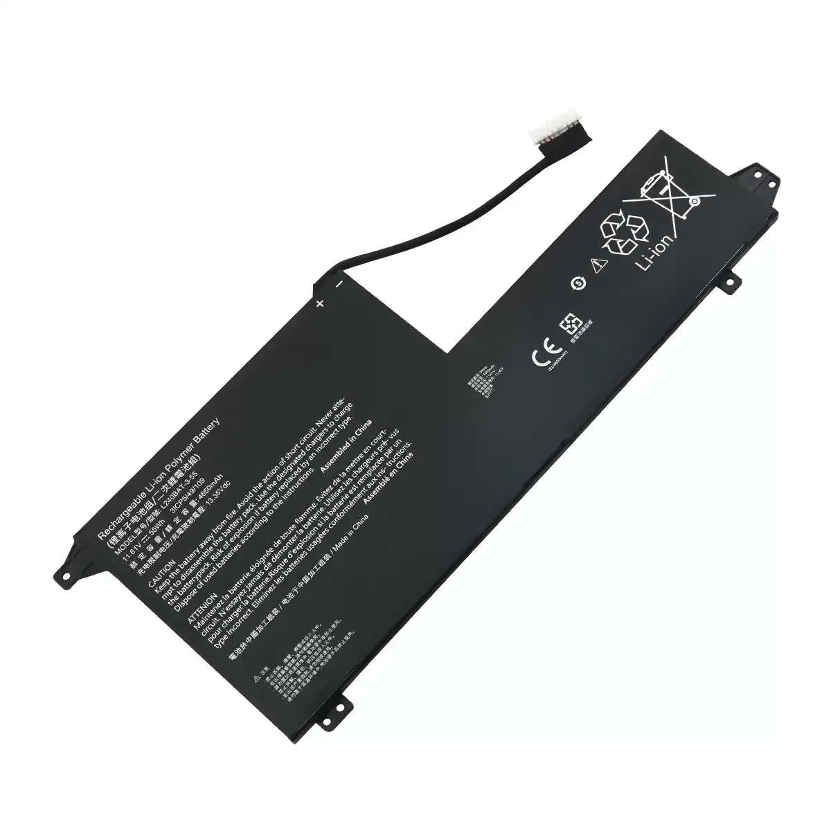 For L240BAT-3-55  55Wh 11.61V