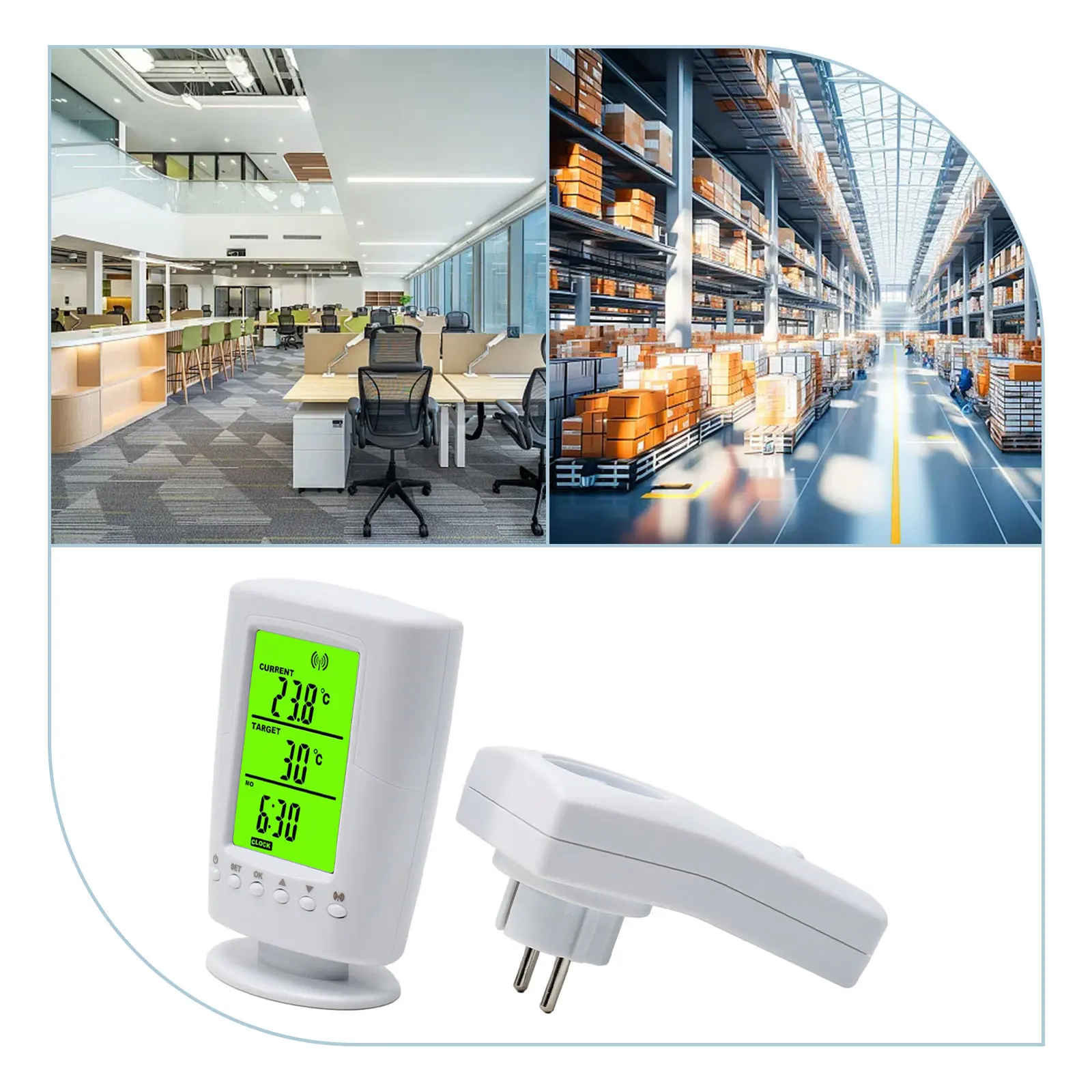 Thermostat Programmable Thermostat with Wireless Remote Control for Heating and Cooling Reliable and Convenient