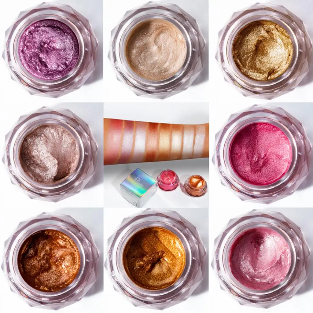 لوحة ظلال عيون لامعة لظلال عيون لامعة، لون حورية البحر لمكياج التجميل الاحترافي #4