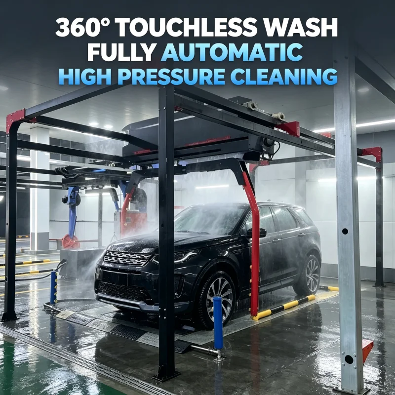 Manufacturer Made 360 Touch‑Free Fully Automatic Car Wash Machine Rotating Vehicle Washing Machinery For Car Wash Station