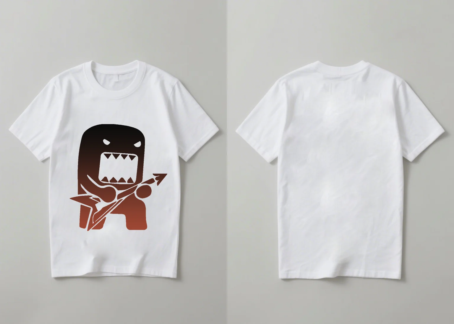 2025 Nueva camisa retro creativa de dibujos animados 2D divertida camisa de manga corta estampada con temática de anime cómoda suelta y simple