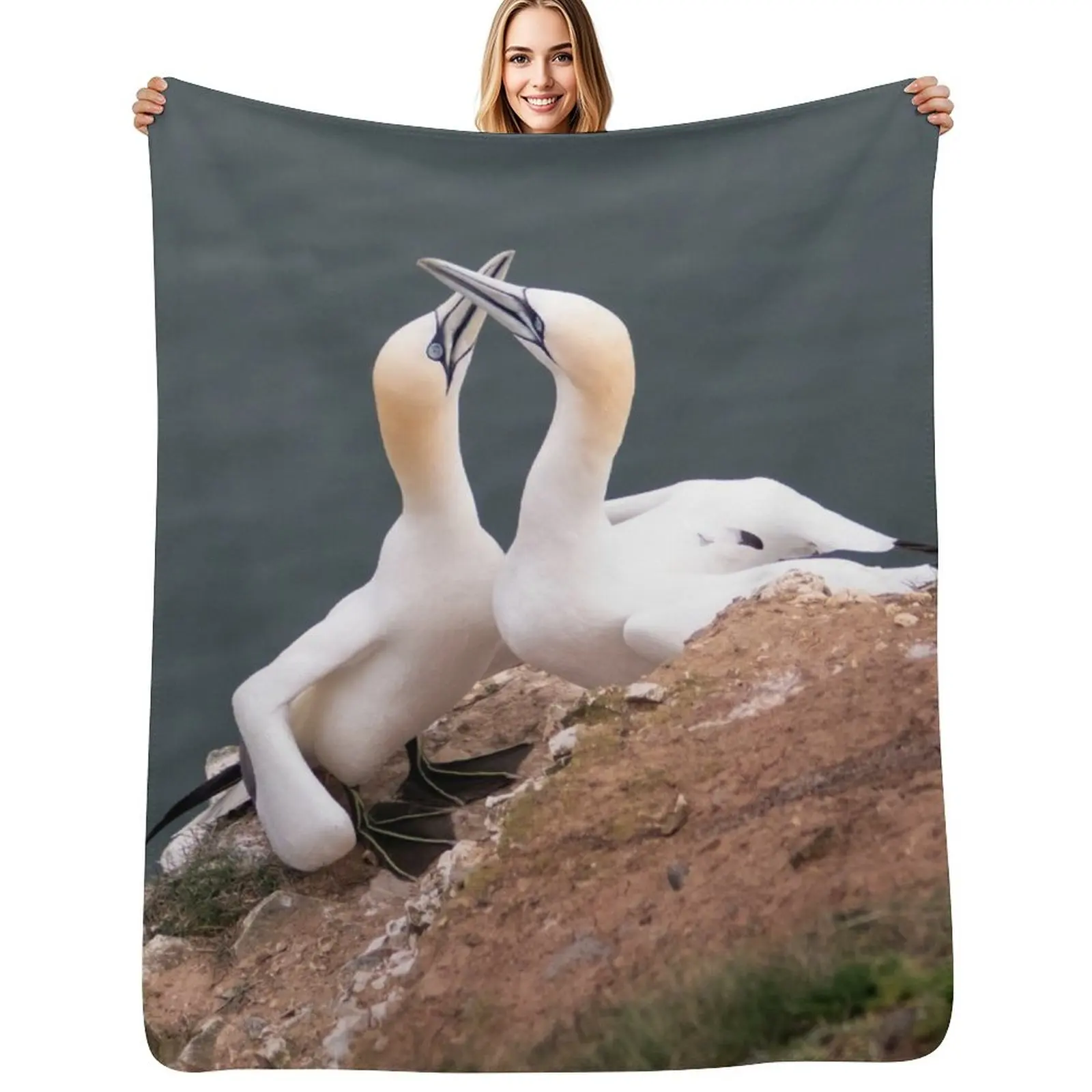 

Pair of gannets Throw Blanket Luxury Thicken Large for babies sofa bed Blankets