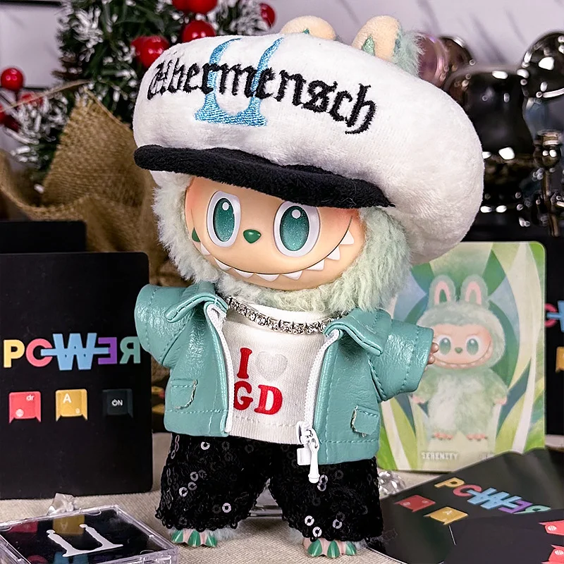 POP MART 라부부 인형 옷 세트 17cm 버섯 모자 GD 동일 스타일 1/2/3세대용