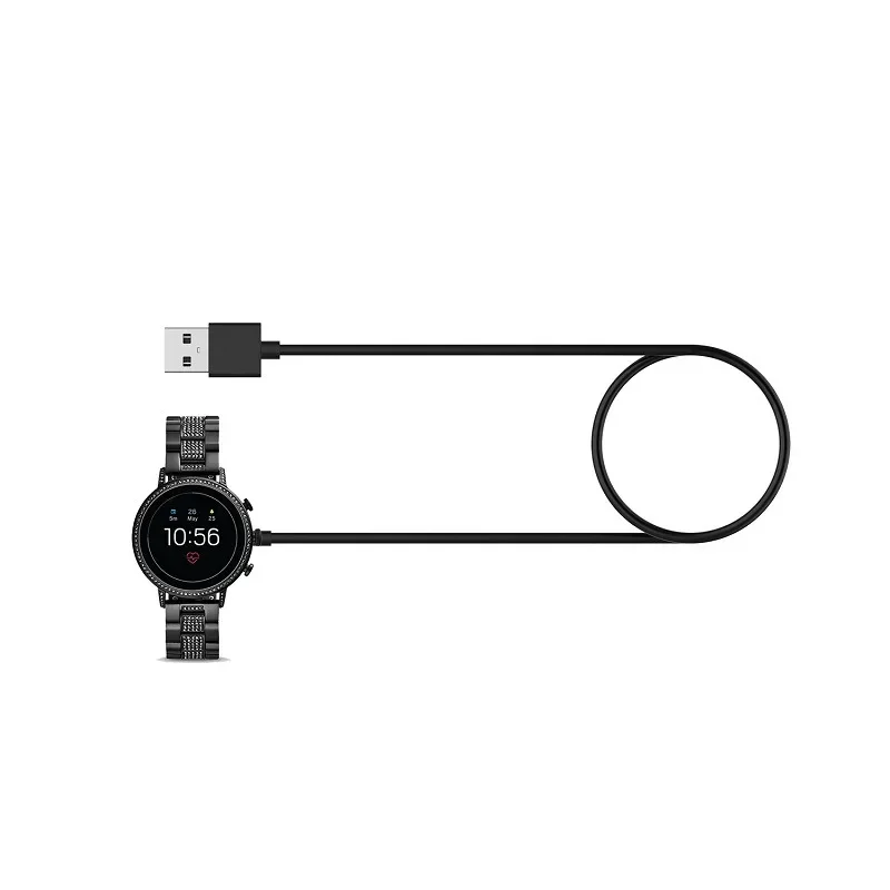 Cavo di ricarica USB da 1M per Fossil Gen 4 5 6 45mm Smart Watch Caricabatterie Cavo di alimentazione a ricarica rapida Accessori per orologi