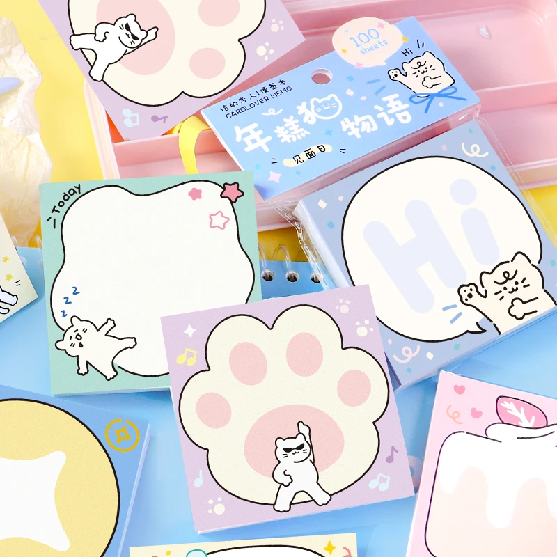 

6packs/LOT Story of Nian Gao Cat series retro creative decoration DIY paper memo pad