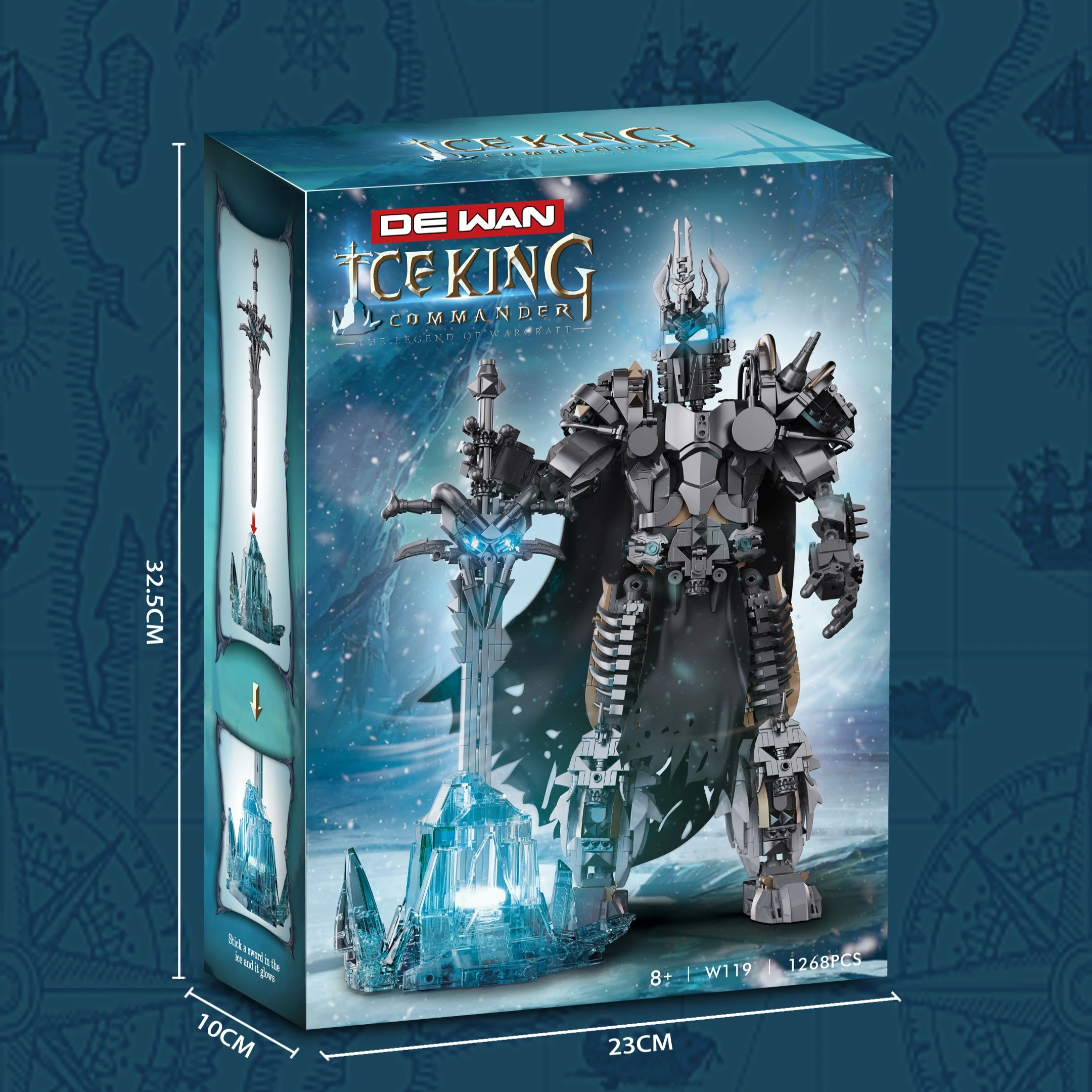 Blocs de construction modèle Frost Demon King, série mécanique, figurine de film MOC, briques à assembler, ornements, jouets de table pour enfants, bricolage, W119