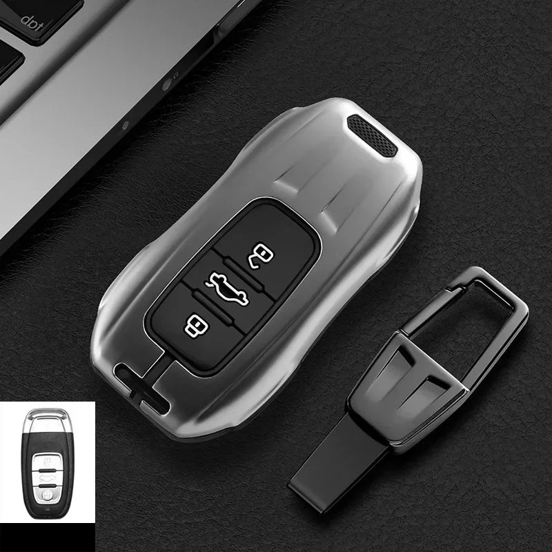 

Zinc Alloy Car Key Case Shell for Audi A1 A3 8V A4 B8 B9 A5 A6 C7 A7 A8 Q3 Q5 Q7 S4 S6 S7 S8 R8 TT Accessories Llavero