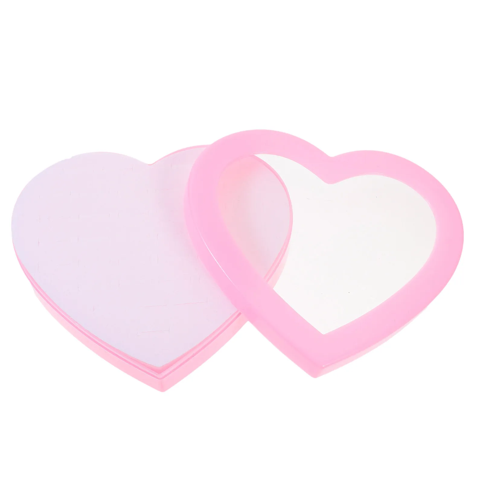 

Heart Design Ring Box for Kids Girls Jewelry Storage Case Small Rings Organizer Retro Vanity Table Decorative Display Container