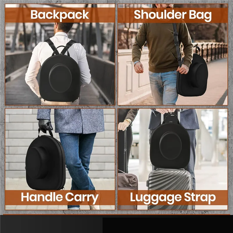 

A23E-Travel Hat Case , Hat Travel Case, Hat Box Travel, Travel Hat Organizer, Hat Storage For Travel, Hat Case For Fedora