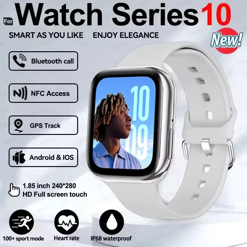 New Series IW10  Watch 10 GPS Track Smart Watch Men Woman HD Bluetooth Call Waterproof Sports SmartWatch For Apple Android IOS
