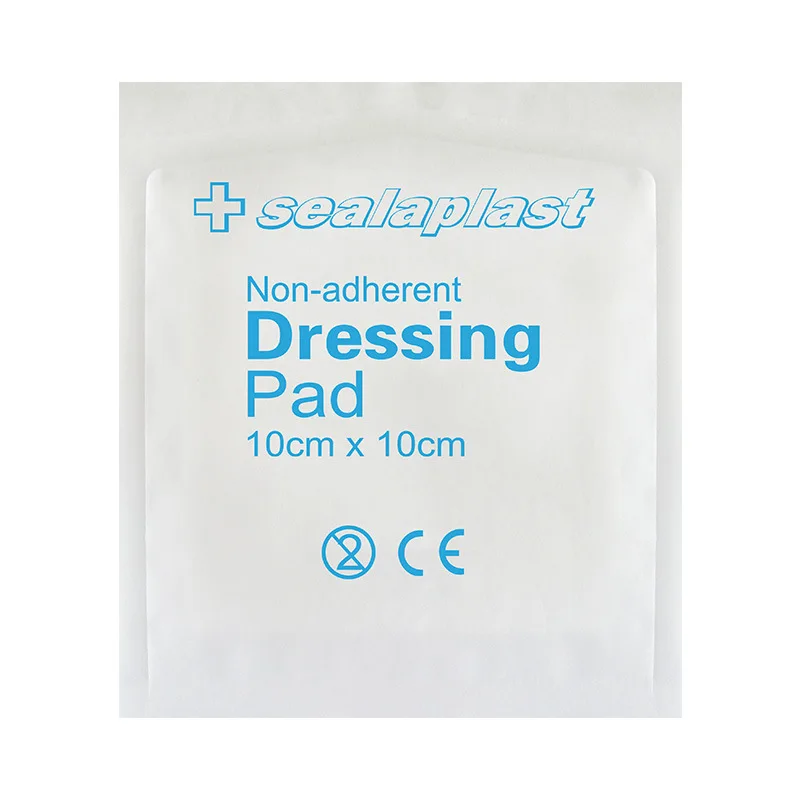 40Pc Medical Absorbent Non-adhesive Pad Blood Sucking Haemostatic Non-Adherent Wound Dressing Pad 10X10CM Home Outdoor First Aid