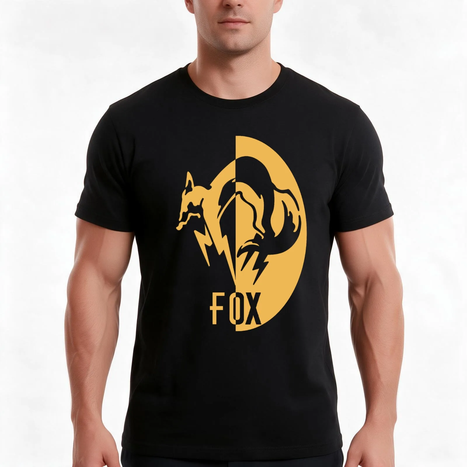 FoxHound logo T-Shirt Summer Casual Cotton Tee Oversized Streetwear Tops Vintage Graphic Print Loose Fit Short Sleeve