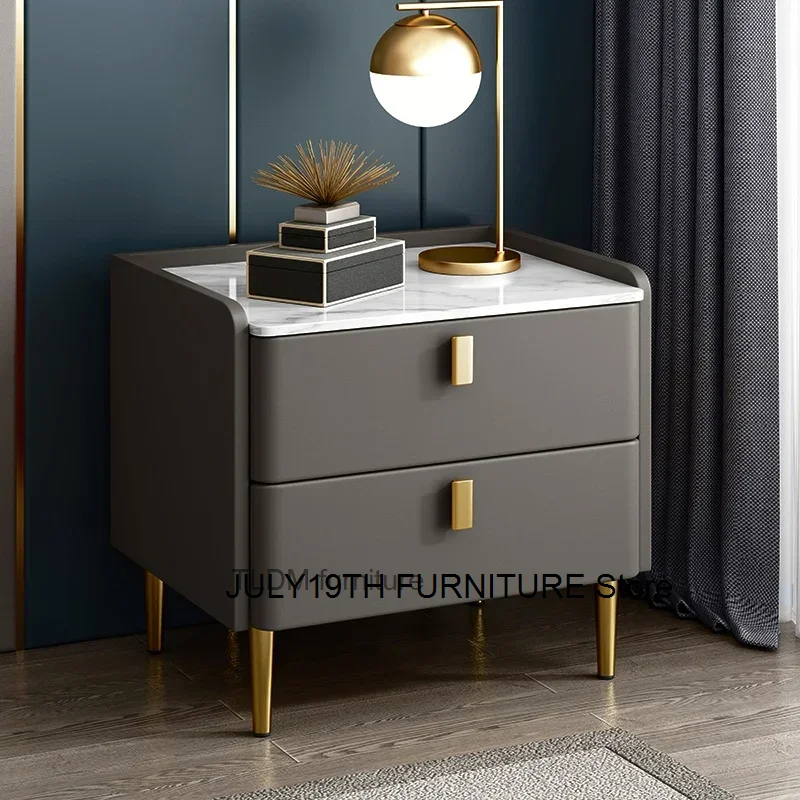 Modern Bedside Table Storage Trends Luxury Living Room Bedside Table Drawers Nordic Szafki Nocne Bedroom Furniture SR50NS