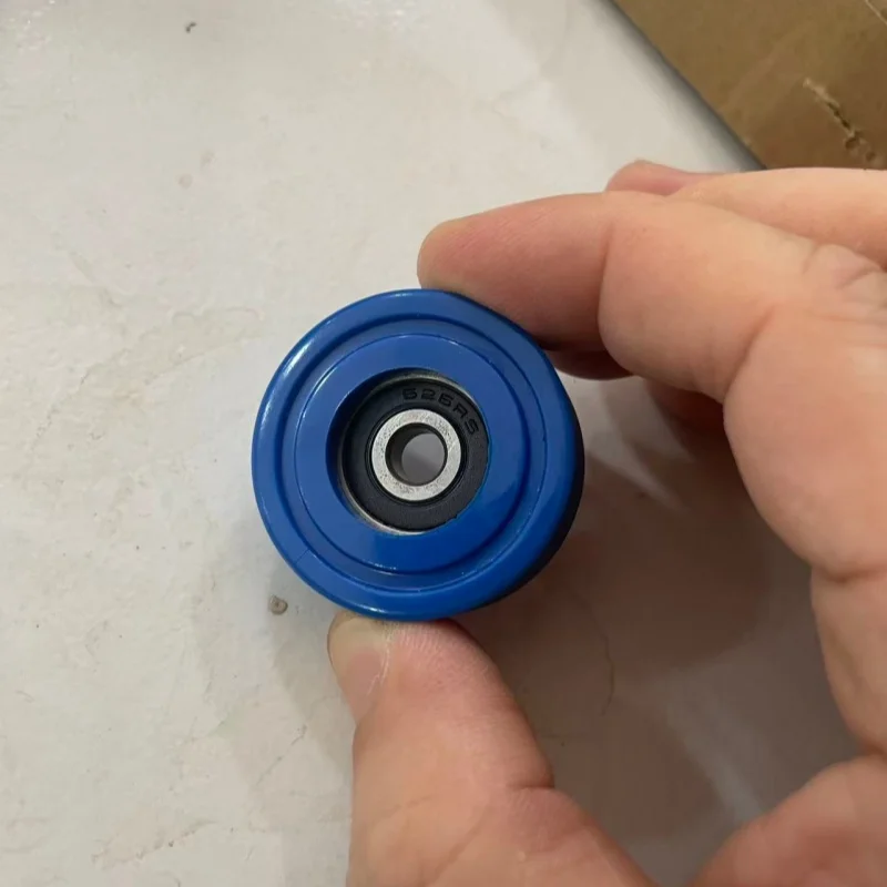 roller guide wheel display cabinet drawer flat rolling wheel  BS62635-14 6Pcs with screw M6 wrapped plastic bearing movable