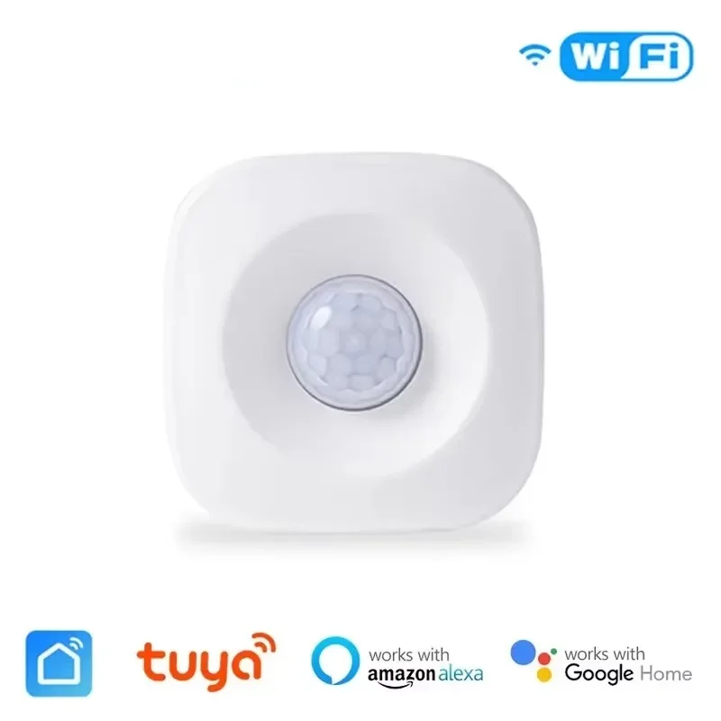 Tuya WIFI Smart PIR Motion Sensor Detector Movement Sensor Smart Life APP Wireless Home Automation System Via Alexa Google Home