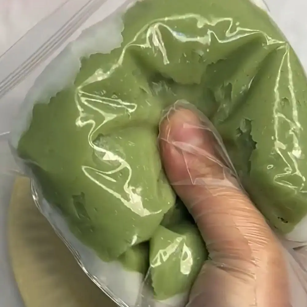 Novidade torrada de três camadas espremer matcha torrada de recuperação lenta fidget sal marinho colorido sadnwich fidget mini ornamentos