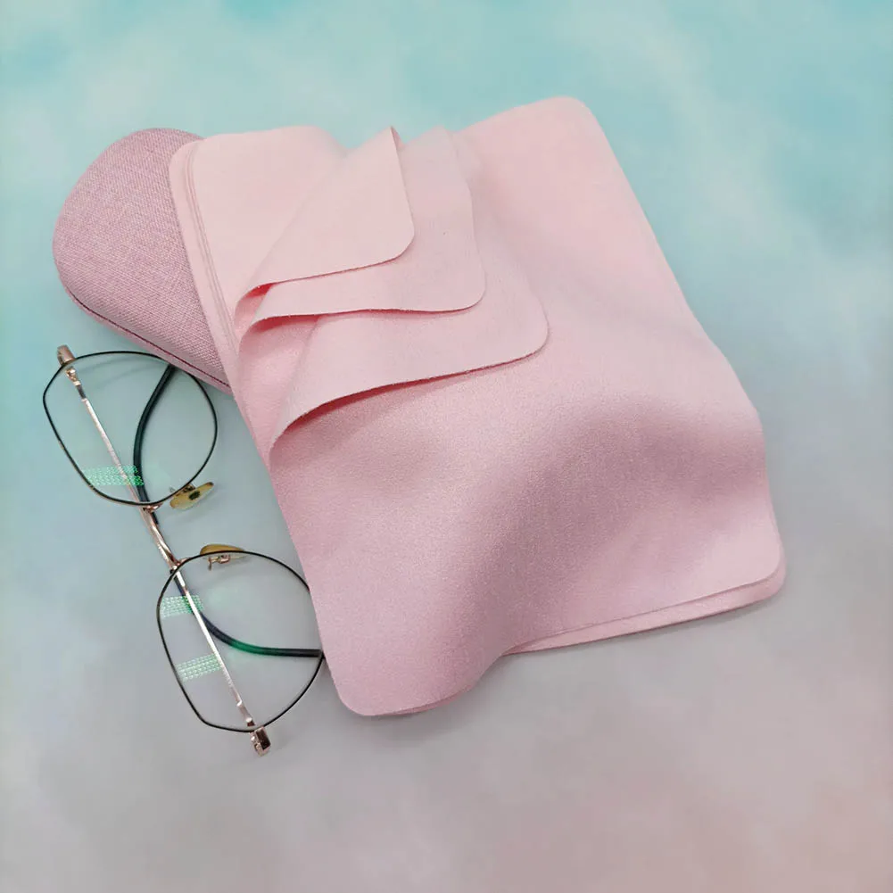 New Portsble Gray Microfiber Cleaning Glasses Eyeglasses Cloth Reusable Sunglasses Screen Cleaner Cloth Eyewear Accessories