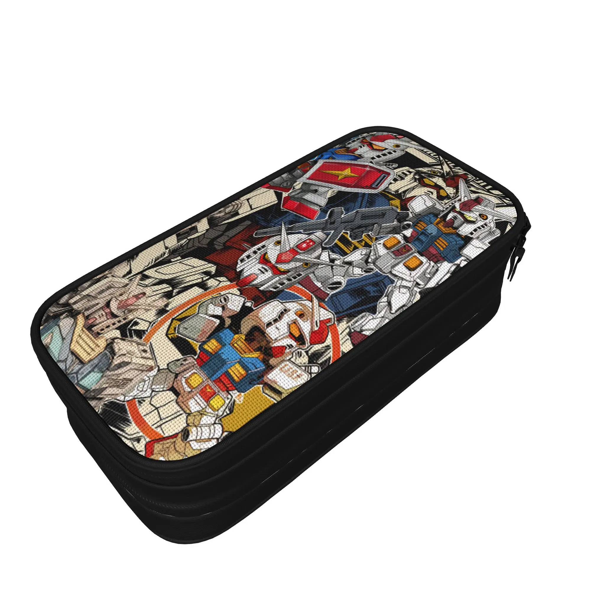 mobile suit gundams Accessories Pen Box Large-capacity For School  Pencil Bag Suprise Gift