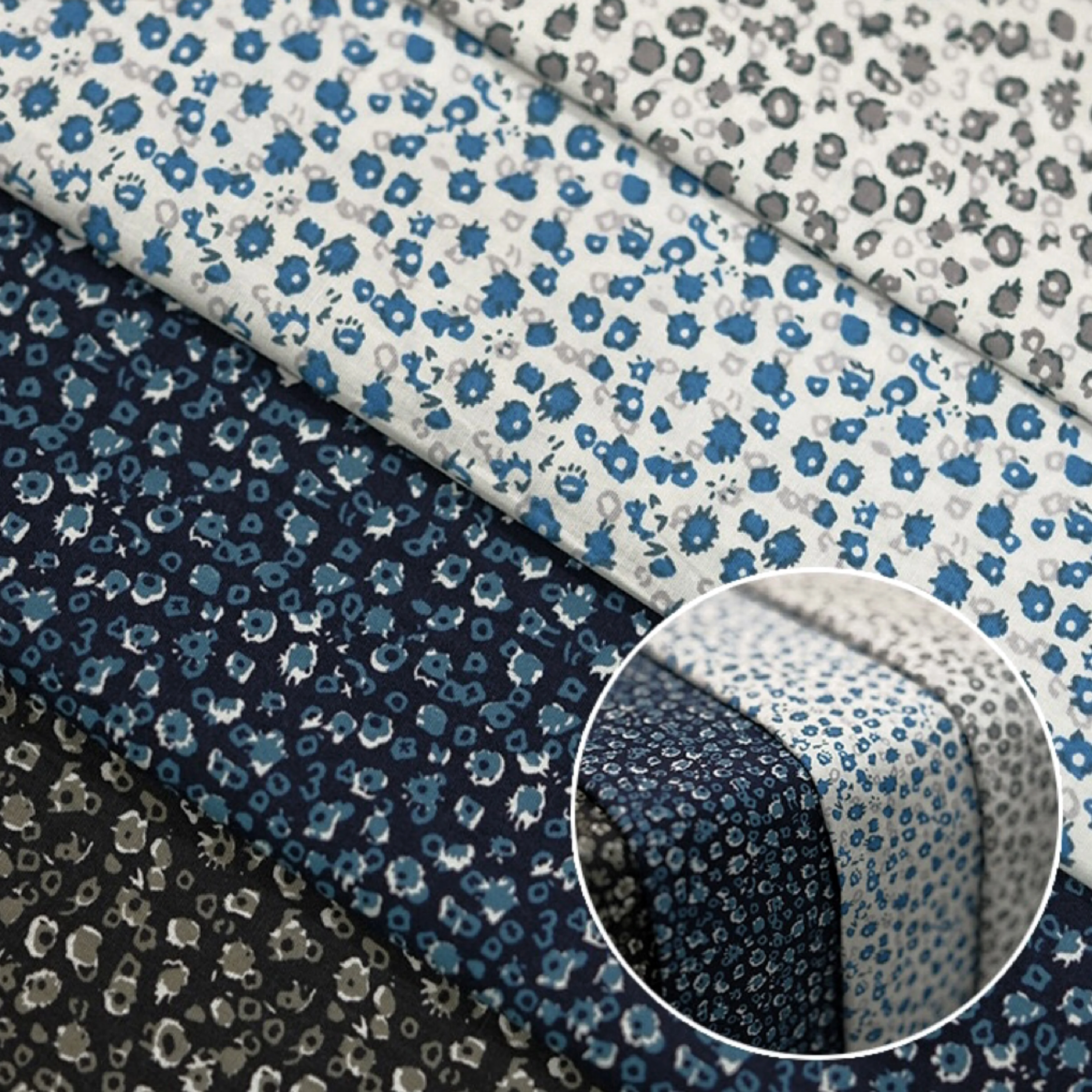 0.5m/1m/3m/ Retro Style Printed 100% Cotton Fabric Suitable for DIY Sewing Projects Dressmaking Curtain Making Timeless Design