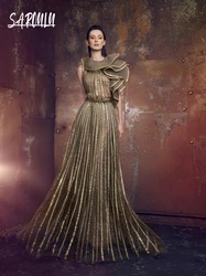 Delicate A Line Pleated Evening Dress Illusion Beading Sequined Shimmering Cocktail Customized New Arrival Women Party Wear