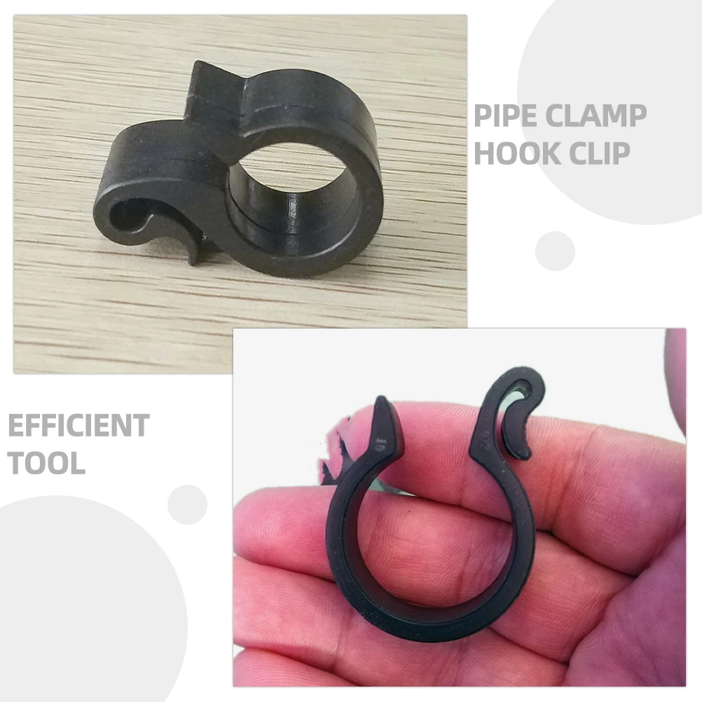 

100 Pcs House Irrigation Pipe Clamp Garden Watering System Plastic Fasten Buckles for Drip Kit
