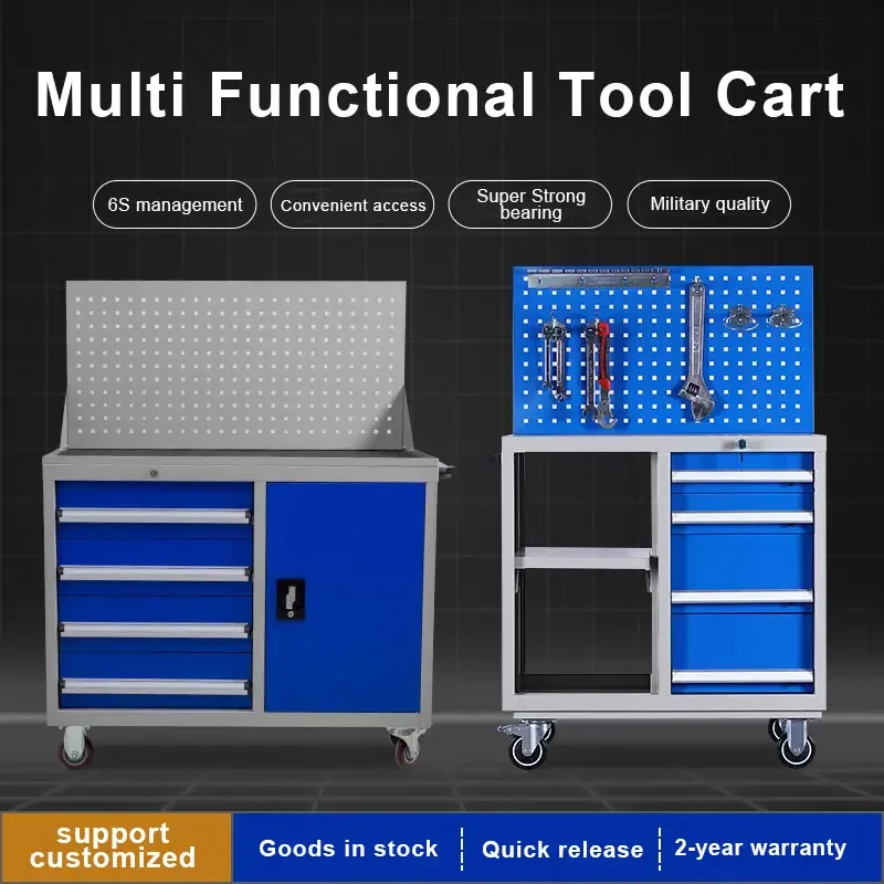 Heavy Car Repair Rolling Tool Carts ODM/OEM Garage Tool Trolley Workbench Storage Cabinet With Drawers