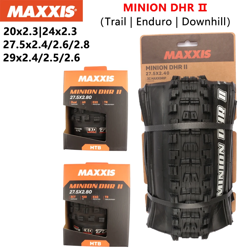 

MAXXIS MINION DHRⅡMountain Bike Tire 20/24x2.3 27.5x2.4/2.6/2.8 29x2.4/2.5/2.6 Downhill Enduro Trail Bicycle Tires MTB Tires