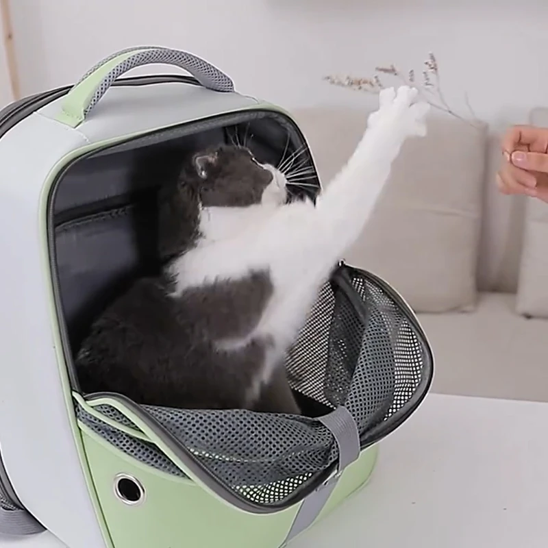 

High-value Extended Cat Backpack Large-capacity Oxford Cloth Dual-purpose Pet Backpack Cat and Dog Going Out Portable Bag