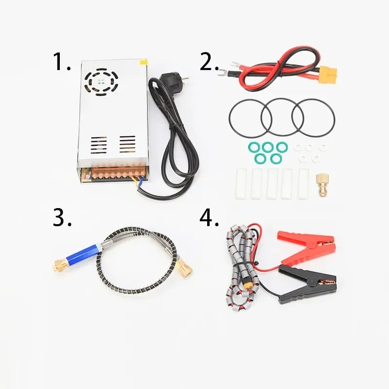 Imagem -06 - Bomba do Compressor de ar do Automóvel Inflator o Transformador 220v 12v 4500 Psi 300 Barra 30mpa de Alta Pressã