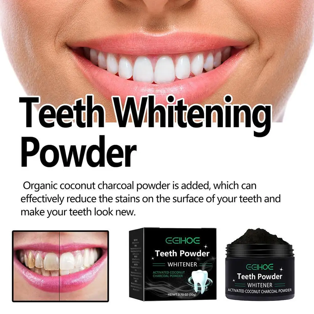 30g Toothpaste Toothbrush Tooth Powder Whitening Teeth Whitening Natural Organic Activated Bamboo Charcoal Yellow Teeth Cleaning