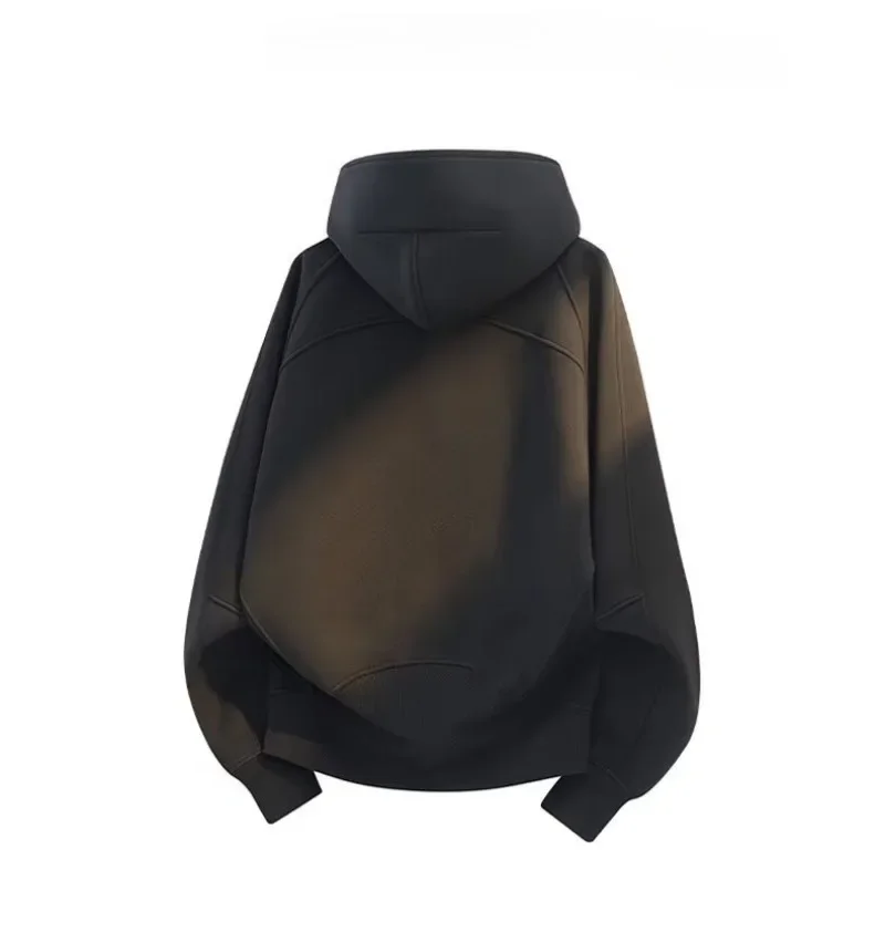 

New Half Zipper Hoodie for Women Autumn Winter Harajuku Oversized Loose Hooded Sweatshirt Y2k Japanese Korean Fashion Streetwear