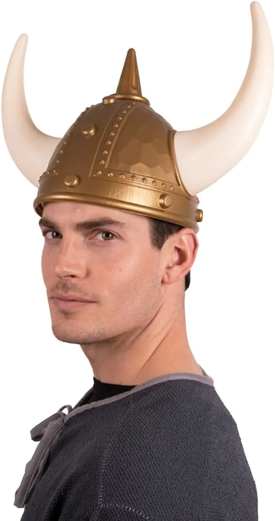 

Halloween Viking Horn Hat Has Helmet Horns Adult Clothing Costume Headwear Horned Plastic Man Halloween Masquerade Costume Hat
