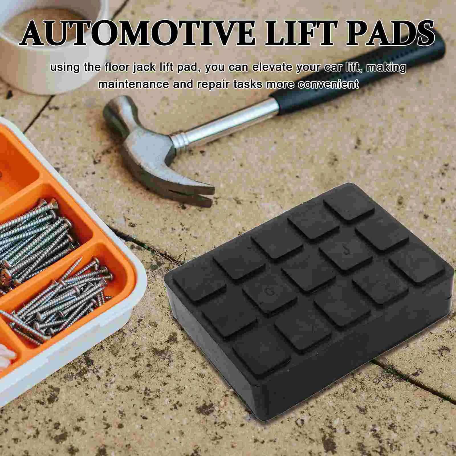 Car Lift Rubber Pad Jacking Puck Thicken Adapter Blocks Automotive Floor for Stand