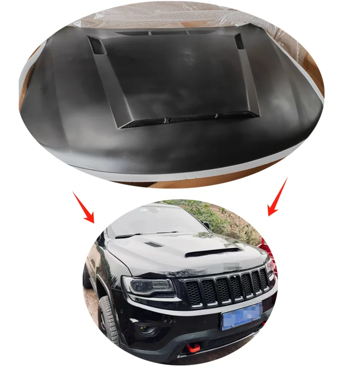 

Хорошая крышка FRP для Jeep Grand Cherokee 2011-2021, крышка для капота, крышка для классических автозапчастей