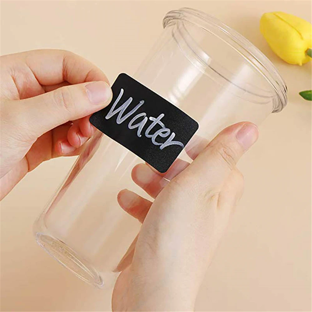 150-300pcs/roll Jars Labels Erasable Chalkboard Label Waterproof Sticker Craft Kitchen Blackboard Sticker Bottles Tag Marker Pen