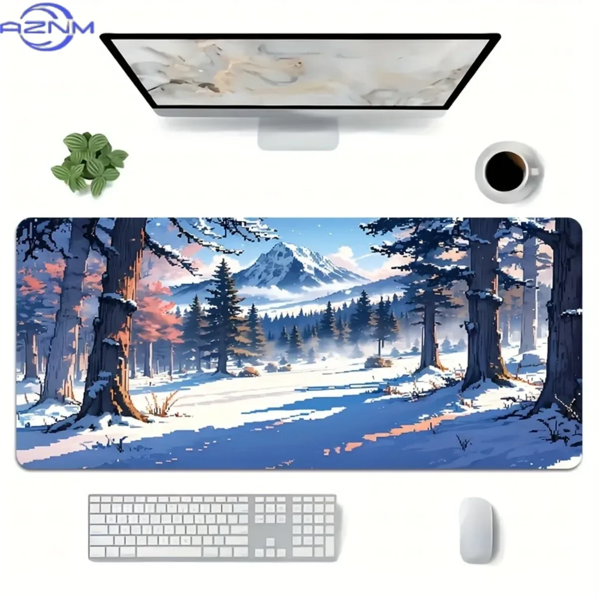 Oversize Keyboard Mouse Mat Anti Skid Rubber Water Resistant Printed Laptop Game Desk Pad