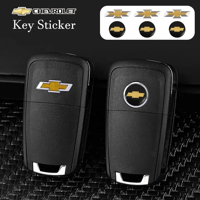 14/18mm chave do carro emblema substituição adesivos chave do carro apto para chevrolet silverado impala malibu equinox cruze camaro cavalier