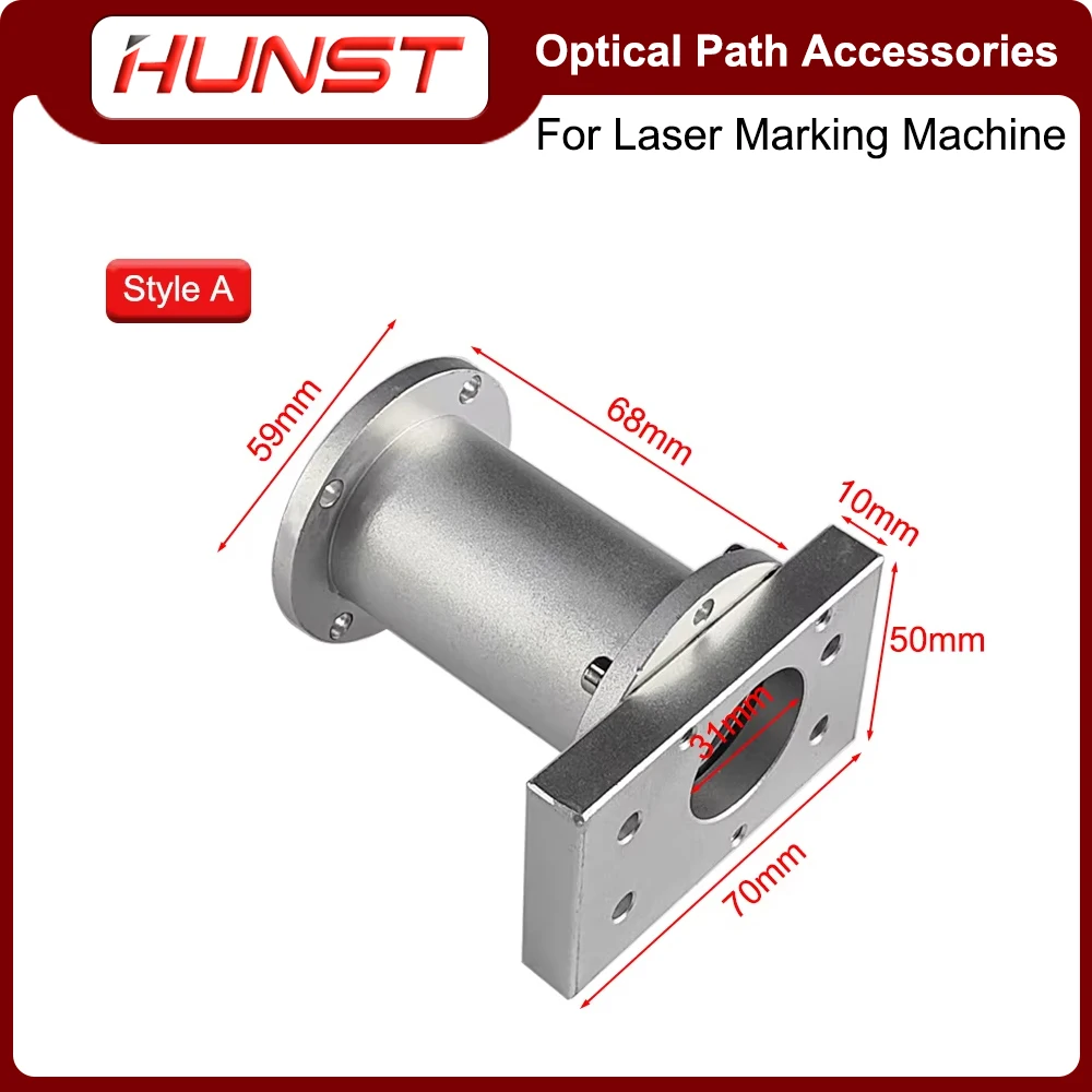 O módulo de caminho óptico a laser HUNST é usado para peças mecânicas de caminho óptico de fibra óptica e laser CO2.