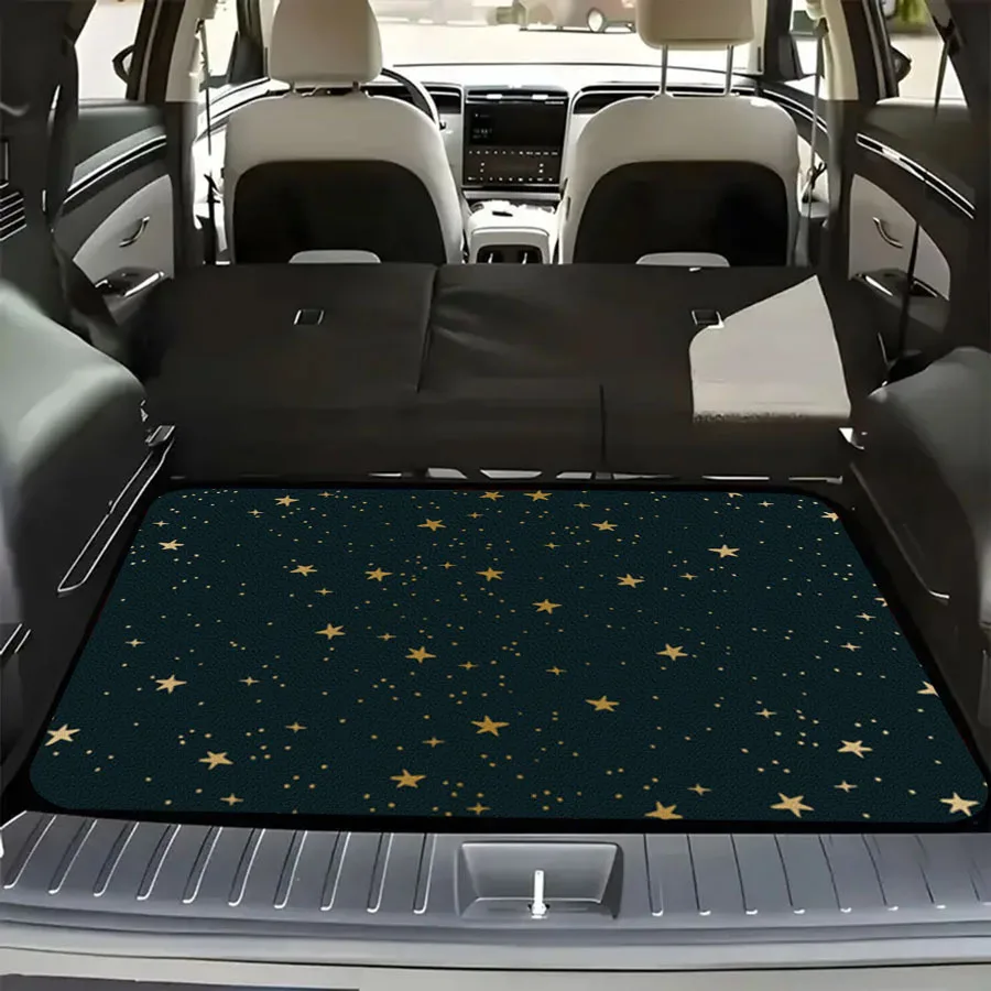 1 High-quality Printed Car Trunk Mat With An Exquisite And Unique Design. This Cargo Mat Is Machine Washable And Provides Excell