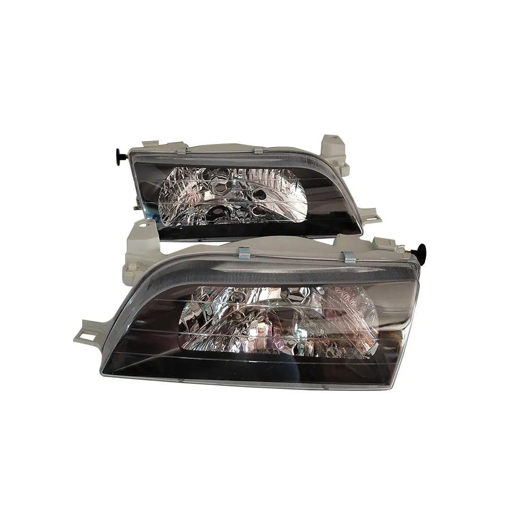 A Pair Car Ctystal Headlight Head Lamp For Toyota Corolla AE100 AE104 1993 1994 1995 1996 1997