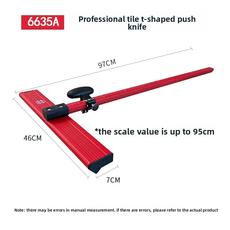 Hand-push T-type push knife 22mm cutter wheel for glass tiles, high-precision forceps