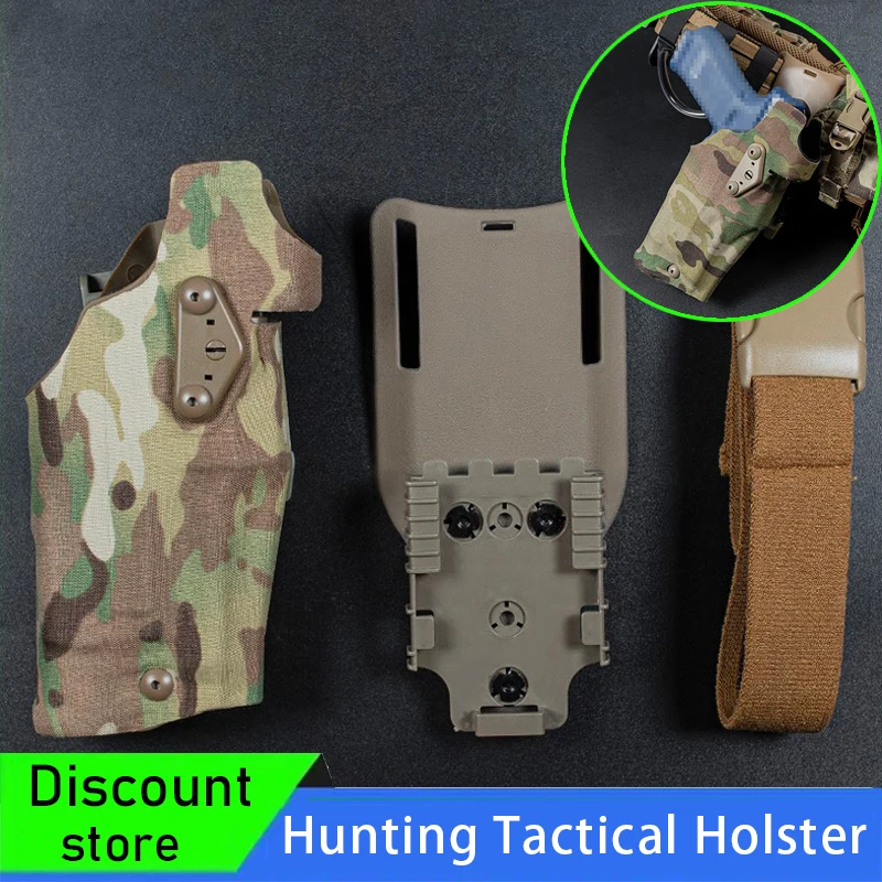 Tactical 6354 DO Holster，Universal Quick Release Gun Holster Pistol Carry Case For G17 With X300 X300U Airsoft Weapon Flashlight