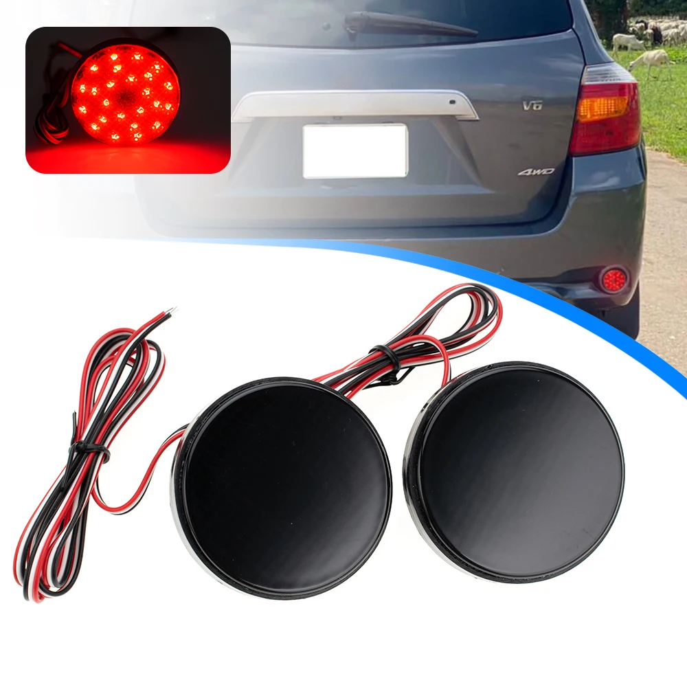 

2PCS LED rear bumper reflecter stop Light For Toyota Pickup Sequoia Highlander Mitsubishi Outlander Mirage Noah rear stop light