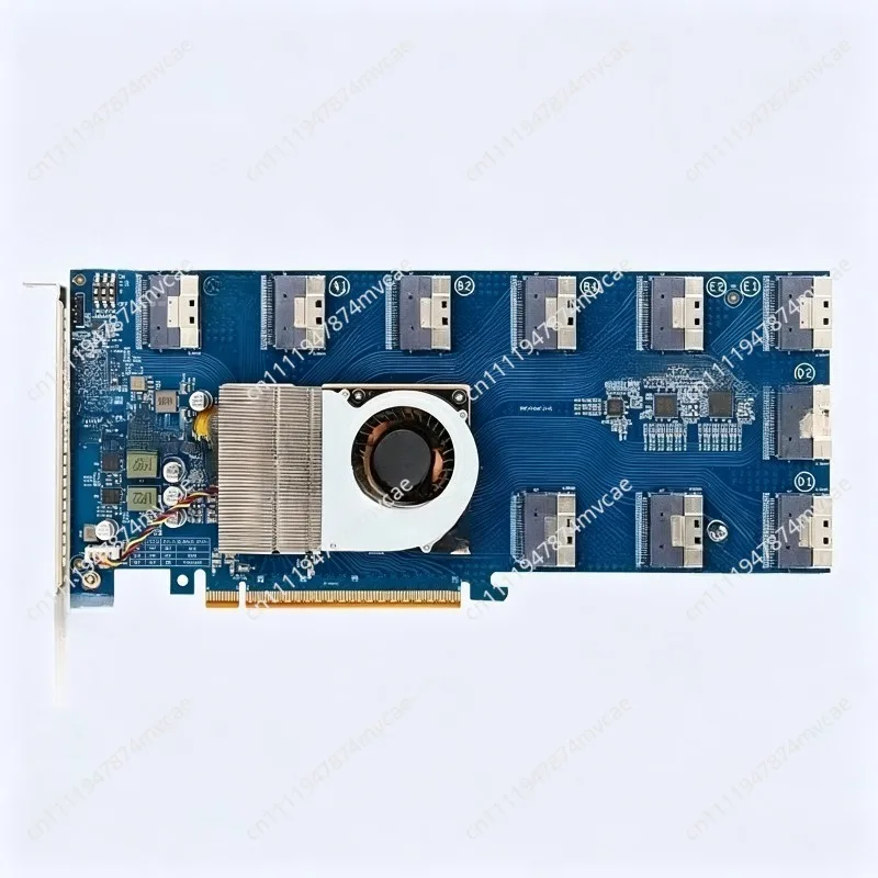 Suitable forPLX88096 expansion card/PCIe 4.0/free splitting/X16/SFF8654